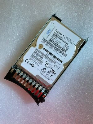 90Y8872 90Y8873 IBM 600GB 10K RPM 6Gb/s 2.5" SAS X3650M3 M4 Hard Drive W/Caddy - Image 1 of 4
