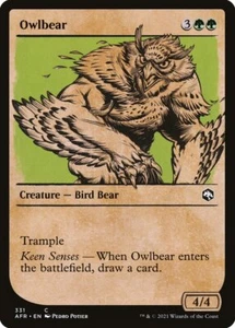 Owlbear (331) Showcase Adventures in the Forgotten Realms AFR MTG Magic - Picture 1 of 1