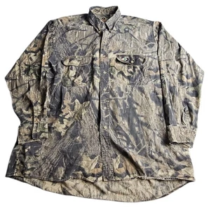 Vtg 90s Mossy Oak Break Up Field Shirt Button Up Men XL Long Sleeve Gorpcore - Picture 1 of 11
