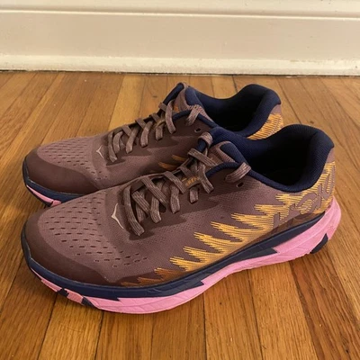Кроссовки беговые женские HOKA Torrent 3 Trail размер 8B коричневые розовые темно-синие с застежками - Изображение 1 из 4
