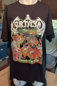 Mortician Reanimated Dead Flesh T-Shirt Black XL Fruit of the Loom - Picture 1 of 8