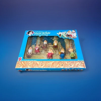 Juego de 7 figuras Mattel Disney Blancanieves Siete Enanitos 1993 vintage #5184 ~ sellado Foto 1 de 4