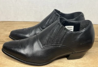 Botas sin cordones Durango Crush para mujer corte bajo cuero negro occidental talla 8 Foto 1 de 4