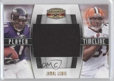 2008 Donruss Gridiron Gear Player Timeline Jumbo Swatch /50 Jamal Lewis #PT-15 - Image 1 of 2