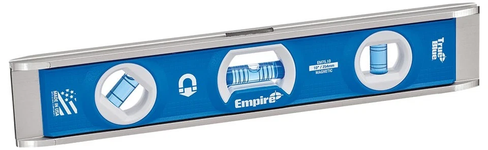 EMPIRE LEVEL Empire EM75.10 Magnetic Torpedo 10", Dual Pitch, Blue