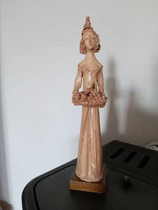 SCULTURA IN TERRACOTTA DI TARO PICCIONI ARTISTA DI TERNI 43X9X9 ORIGINALE - Foto 1 di 7