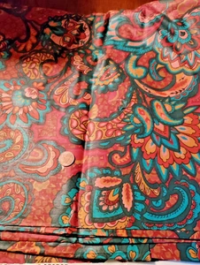 STOFFREST MITTEL WGT. PAISLEY POLIERTE BAUMWOLLE HARBER STOFFE 6-1/2 YDS X 58 - Bild 1 von 3