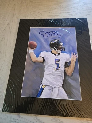Joe Flacco 10x15 Litografía Autógrafo Carta de Autenticidad Foto 1 de 4