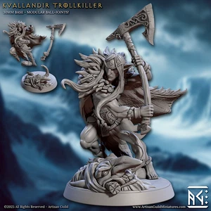 Kvallandir Trollkiller - Elf Berserker - Artisan Guild - Dungeons and Dragons - Picture 1 of 3