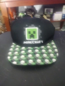 Minecraft Snapback Hat With Graphic Bill Adjustable One Size Fits All - Picture 1 of 5