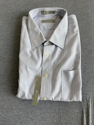 Camisa de vestir Nordstrom para hombre lavanda a rayas ajuste tradicional 17,5/36 Foto 1 de 3