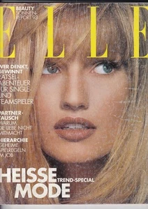 ELLE FRANCE 1993 KAREN MULDER MICHELLE PFEIFFER ESTELLE LEFEBURE RENEE SIMONSEN - Foto 1 di 9