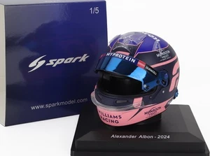 MODELLINO CASCO MINI HELMET 1:5 SPARK F1 WILLIAMS ALBON 2024 MODELLISMO STATICO - Imagen 1 de 11