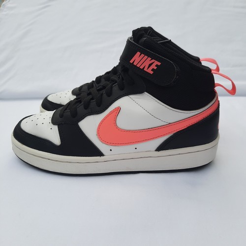 Scarpe Nike Court Borough bambino taglia 5 5 anni alte rosa nero bianco