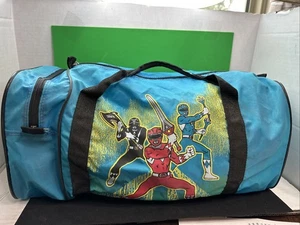 Vintage 1990’s Power Rangers Duffel Bag. Turnbeutel Retro. No Tears Zipper Close - Bild 1 von 9