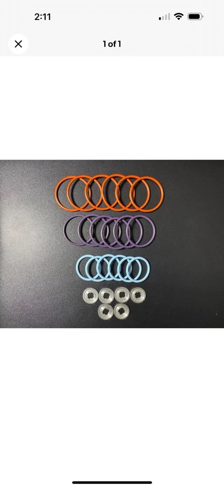 GENUINE DETROIT 60 SERIES N3 INJECTOR ORING SET 23533294, 23537111 - Image 1 of 4