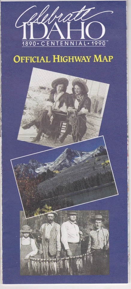 Hoja de ruta oficial de Idaho 1990 edición estatal Foto 1 de 1