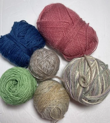 UNBRANDED  Wool  YARN  lot of 6. I Combine - Image 1 of 2