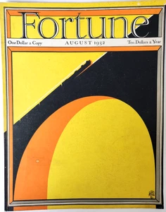 Portada de revista Train Paolo Garretto Fortune solo de colección impresión artística de 1932 - Imagen 1 de 8