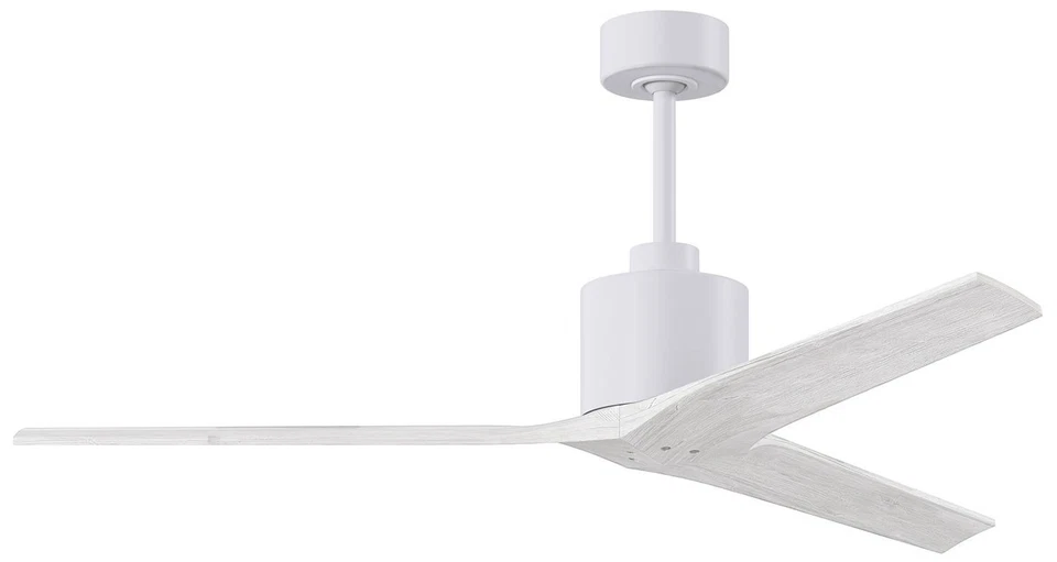 60" Matthews Mollywood Matte White Outdoor Ceiling Fan with Remote - Image 1 of 1
