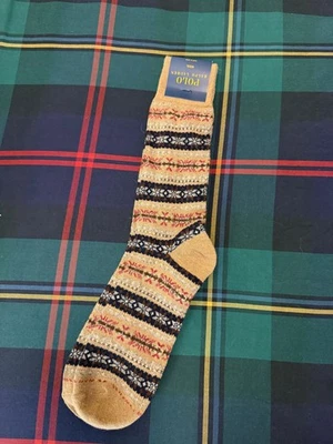 Calcetines Polo Ralph Lauren Fair Isle para hombre mezcla de lana nuevos con etiquetas Foto 1 de 4
