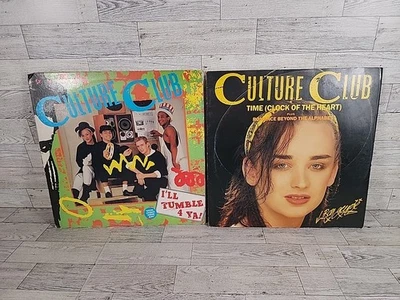 2 Vintage Culture Club Vinyl Records Boy George 1982 1983 Virgin Records  — 第 1/4 张图片