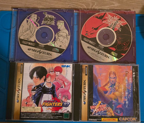 Sega Saturn Japanese Fighting Game Lot of 4 Tested Working US Seller READ