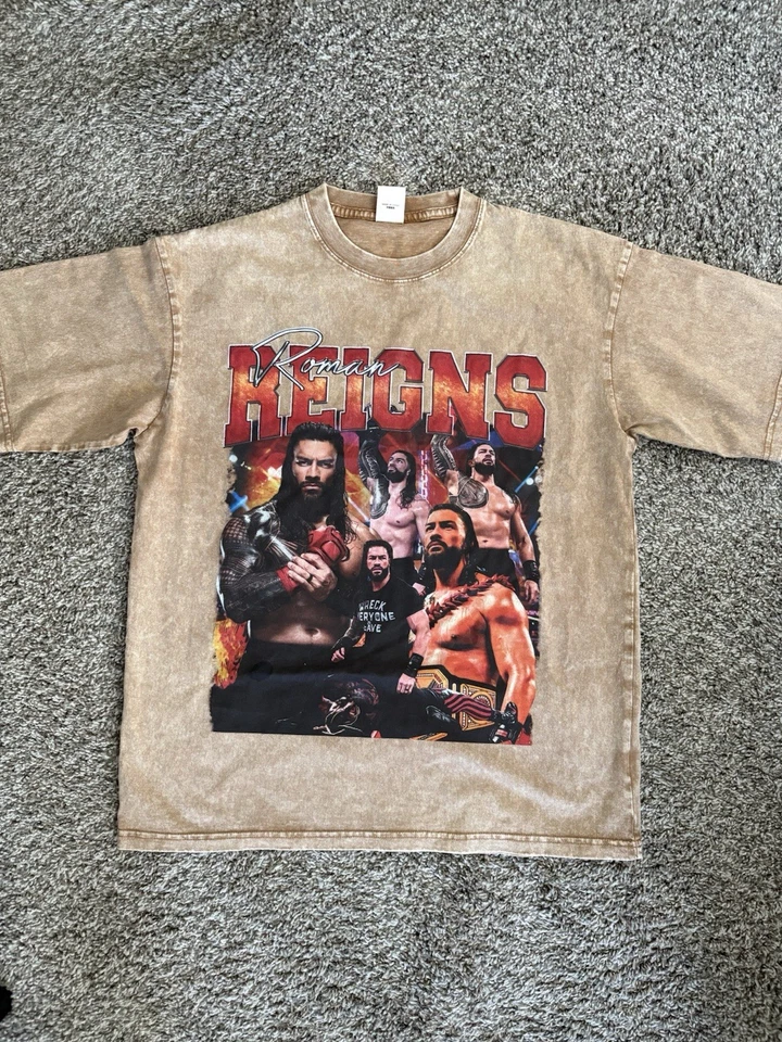Roman Reigns WWE Retro Tee T-Shirt Adult Men's Small - Image 1 of 1