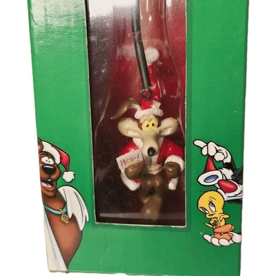 De colección Looney Tunes Wile E Coyote Papá Noel Caída Yunque En Primavera Adorno de Navidad Foto 1 de 4