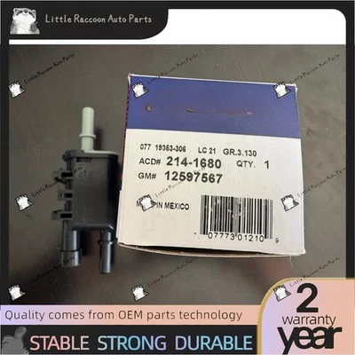 Válvula de purga de bote de vapor real solenoide de emisión de evaporación Chevy GM ACDELCO 214-1680 Foto 1 de 3