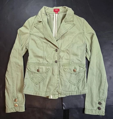 Chaqueta vaquera vintage Mossimo verde oliva talla pequeña precioso diseño Y2k  Foto 1 de 4