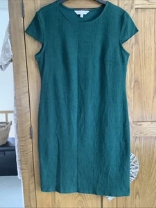 Apricot Bottle Green Dress Size 14 - Picture 1 of 3