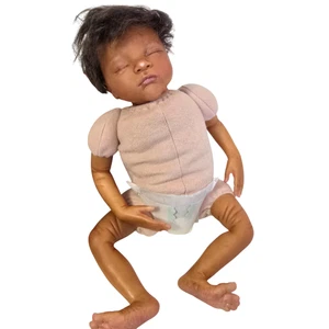 Reborn Newborn Baby Doll Dark Skin Baby - Picture 1 of 9