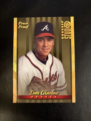 Tom Glavine 1997 Studio Press Proof Gold #130 Foto 1 de 2