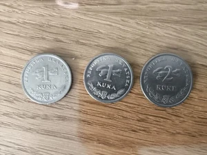 3 Umlaufmünzen Kroatische Kuna 2002 2009, 2013 - Bild 1 von 2
