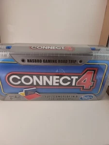 Hasbro Gaming Road Trip Connect 4 Portable Board Game Plastic Carrying Case NEW - Picture 1 of 3