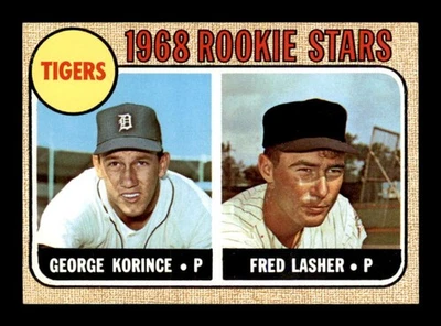 1968 Topps #447 George Korince/Fred Lasher Rookie Stars EXMT/EXMT+ X3590528 - Image 1 of 3