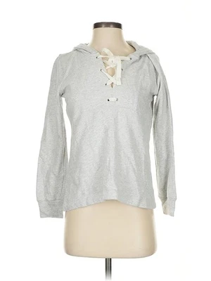 Женский серый пуловер толстовка с капюшоном Ann Taylor LOFT XS - Изображение 1 из 4