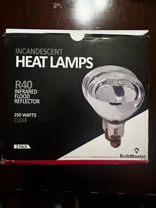 250 Watts Heat Lamps Outdoor Bulbs 250W/2PK - Picture 1 of 8