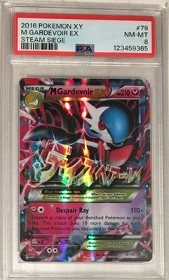 2016 Pokemon XY Steam Siege PSA 8 Mega M Gardevoir EX Holo #79 - Image 1 of 2