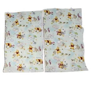 Winnie the Pooh's Little Cloud Friends Fabric Remnant Scrap 2@ 32" x 9" Piglet - Picture 1 of 10