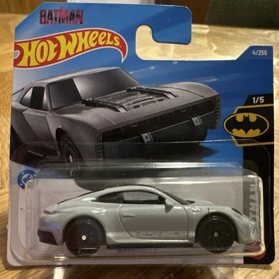Hotwheels Factory Error Card / Car Batman Card Porsche 911 Carrera car - RARE!! - Image 1 of 4