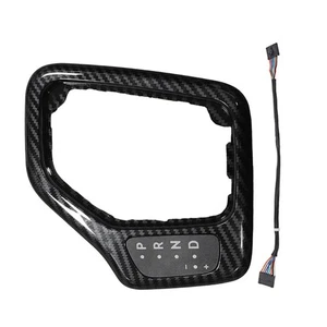 Carbon Fiber Transmission Shifter Bezel With Harness Kit For Jeep For Cherokee - Bild 1 von 8
