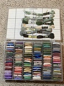Carded vintage embroidery thread | dmc and others | 125 plus skeins | rainbow - Picture 1 of 10