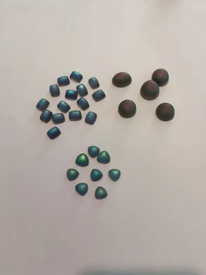 Multi Colored Coated Moonstone Cabochon Lot 175cts CTS Look At All The Colors - Image 1 of 4