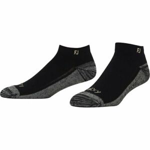 FJ FootJoy PRODRY Sport Cut Men's Golf Socks 2 Pair Pack NEW Black 16972