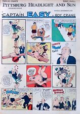 Captain Easy by Roy Crane - Wolf Girl - full tab page Sunday comic Nov. 16, 1941