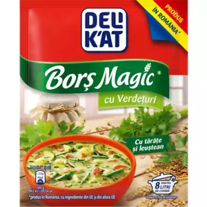 Delikat Bors Magic Verdeturi BORSCH mit Kräutern Liebstöckel saure Suppenbasis 65 g - Bild 1 von 2