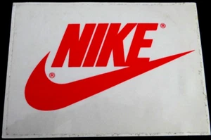 Werbe-Aufkleber Nike swoosh Logo 13x10 cm rot oldschool retro 80er - Bild 1 von 1