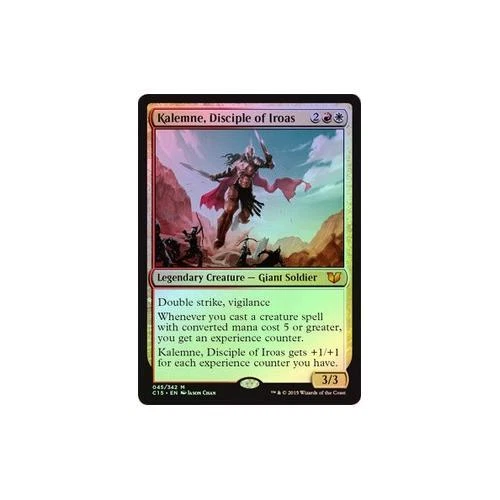MTG FOIL Kalemne, Disciple of Iroas Oversized  - Commander #45 - Image 1 of 1